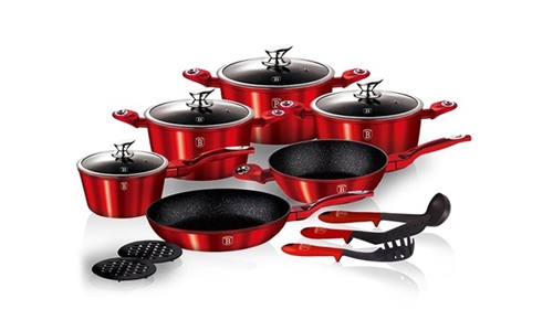 Hyperli | Berlinger Haus 15-Piece Metallic Line Marble