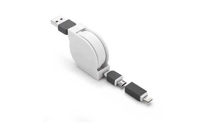 [2pcs] Latest White Wire 8pin USB Date Sync Charging