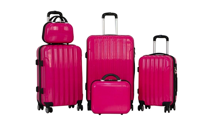 5 piece hard luggage sets