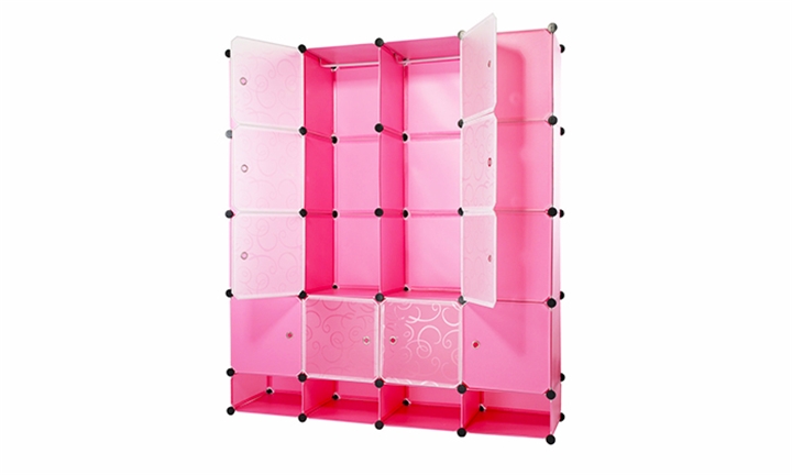 Hyperli Hazlo Large Diy Cubical Wardrobe Cupboard With Shoe