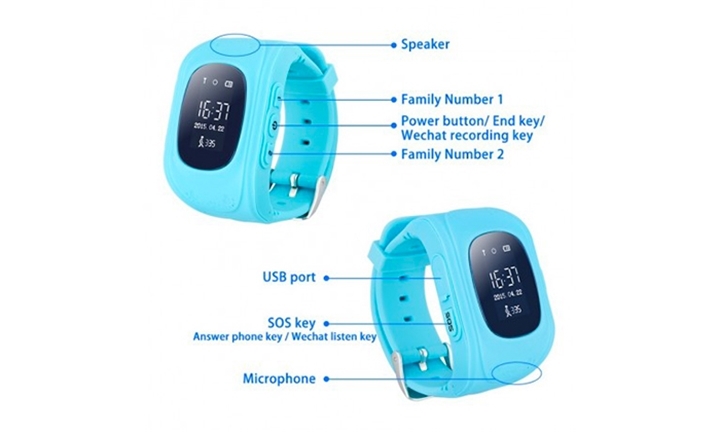 Kids Q50 OLED GPS Tracker Smart Watch 