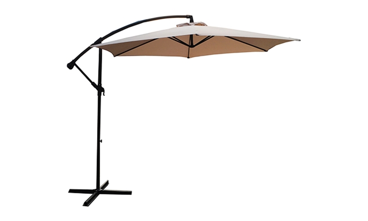 Hyperli Lifestyle Cantilever Outdoor Umbrella 3 Meter Aluminium Pole For R849