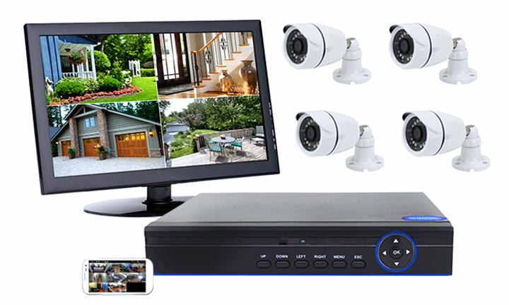 4ch AHD CCTV Kit with Internet \u0026 4G Viewing