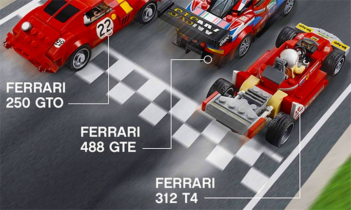 LEGO SPEED CHAMPIONS 75889 FERRARI 488 GTE RACE CAR and DRIVER ONLY