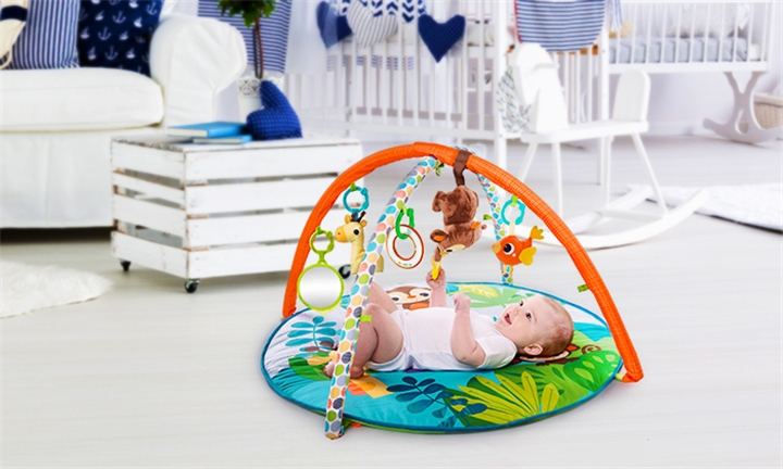 Hyperli Bright Starts Monkey Business Musical Activity Gym