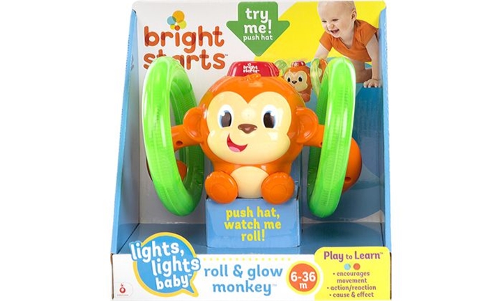 bright starts roll and glow monkey