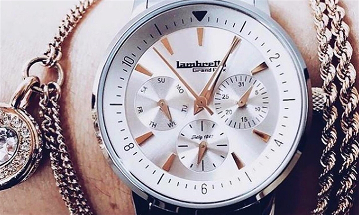 Hyperli Lambretta Ladies White Watch Bracelet In Gold For R3939